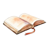 Open Book Resting on a Surface png