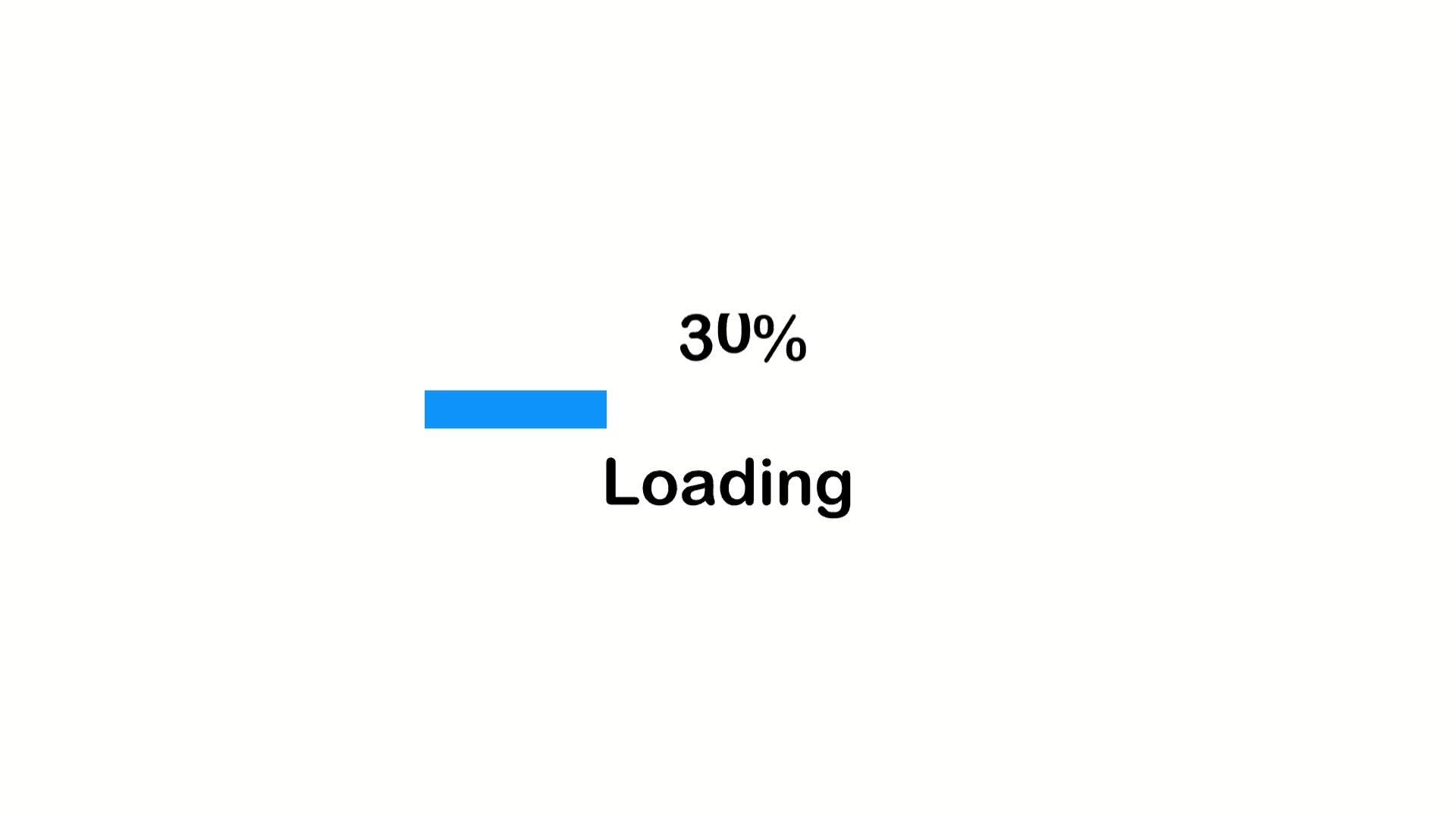 Loading Progress Bar Animation white screen 44175644 Stock Video at ...