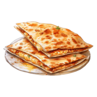 Quesadilla com derretido queijo alongamento png