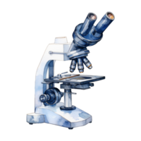 Watercolor Microscopes in Vibrant Colors png