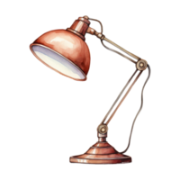 Vintage Desk Lamp Watercolor Illustration png