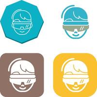 virtual Reality Glasses Icon Design vector