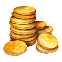 Assorted Coins in a Bunch png