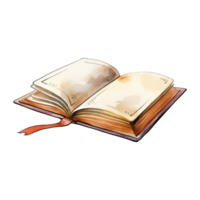 Open Book Resting on a Surface png