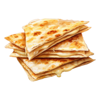 Quesadilla avec fondu fromage élongation png