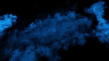 Blue smoke shockwave effect video