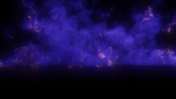 Purple smoke explosion effect video