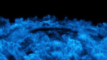 Blue smoke shockwave effect video