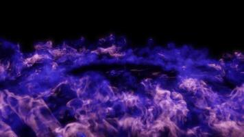 Purple smoke shockwave effect video