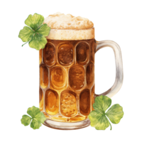 festivo trifoglio birra tazze per celebrativo toast png