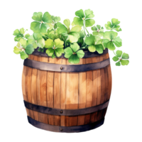 Wooden Clover Barrels png