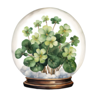 Glass Globe Featuring Clover Inside png