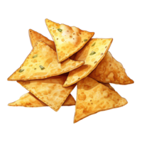 driehoekig tortilla chips stack png