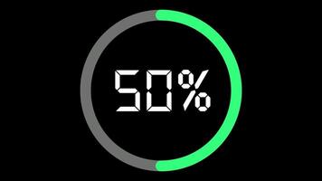 Loading Animation Effect With Percentage Counter. video