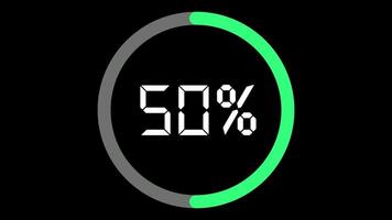 Loading Animation Effect With Percentage Counter. video