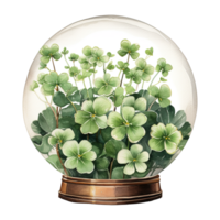 Glass Globe Featuring Clover Inside png