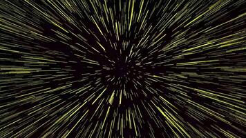 Moving at warp speed motion starburst rays animation 3D rendering. video