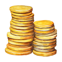 Assorted Coins in a Bunch png