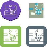 Tracking Code Icon Design vector