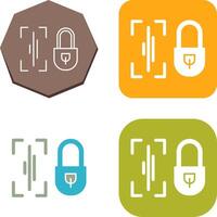 Voice Lock Icon Design vector