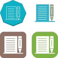 Note Icon Design vector