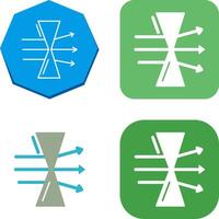 Dispersion Icon Design vector