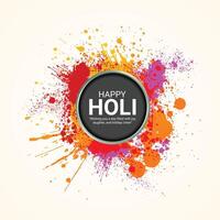 creative illustration of Happy holi festival for social media ads vector