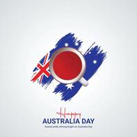 Happy Australia Day. Australia Day creative ads design vector