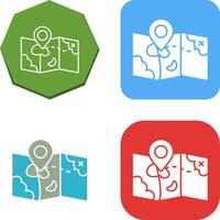 Map Icon Design vector