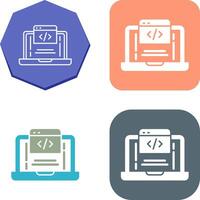 Coding Icon Design vector