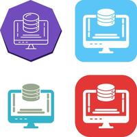 Data Storage Icon Design vector