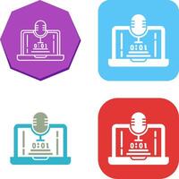 Voice Recorder Icon Design vector