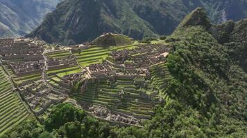 machu Picchu, Peru. Antenne Aussicht video