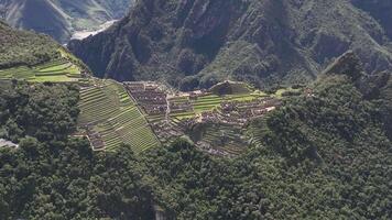 machu picchu, peru. antenn se video