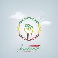 Juneteenth freedom day, Juneteenth freedom day creative ads design, JUNE 19, illustration, , 3d vector