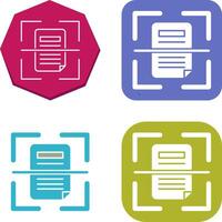 Scan Icon Design vector