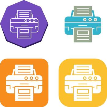 Printer Icon Design vector