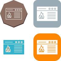 Fire Icon Design vector