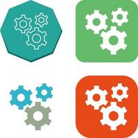 Gears Icon Design vector