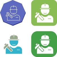 Worker Icon Design vector