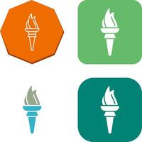 Torch Icon Design vector