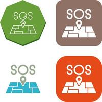 Sos Icon Design vector