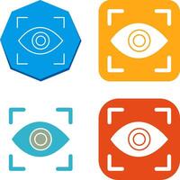 Eye Scan Icon Design vector