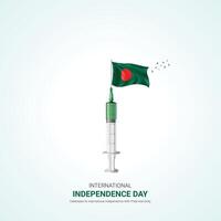 bangladesh independence day. bangladesh independence day creative ads design March 26. , 3D illustration. vector