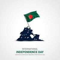 bangladesh independence day. bangladesh independence day creative ads design March 26. , 3D illustration. vector