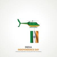 Indian Independence Day,Indian Independence Day creative ads design. social media post 3D illustration. vector