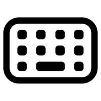 teclado icono para web, aplicación, infografía, etc vector