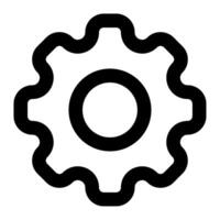 Gear icon for web, app, infographic, etc vector