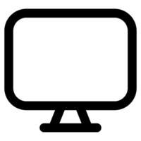 Monitor icon for web, app, infographic, etc vector