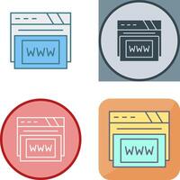 Www Icon Design vector